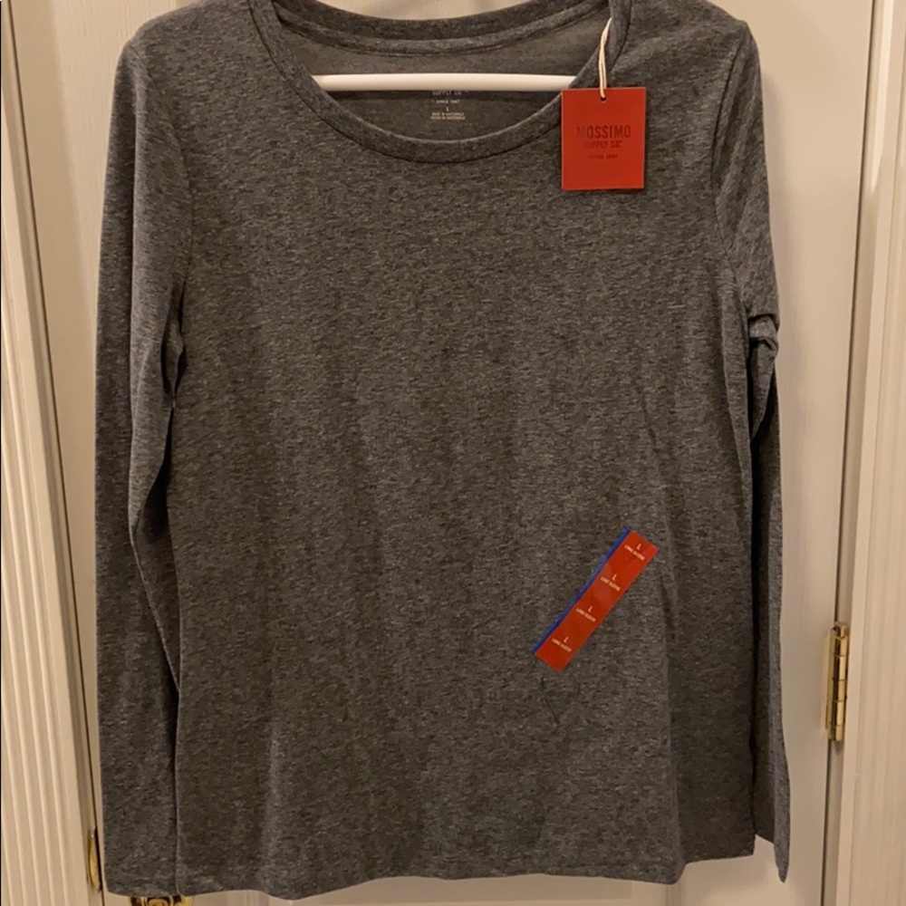 NWT Mossimo gray long sleeve shirt